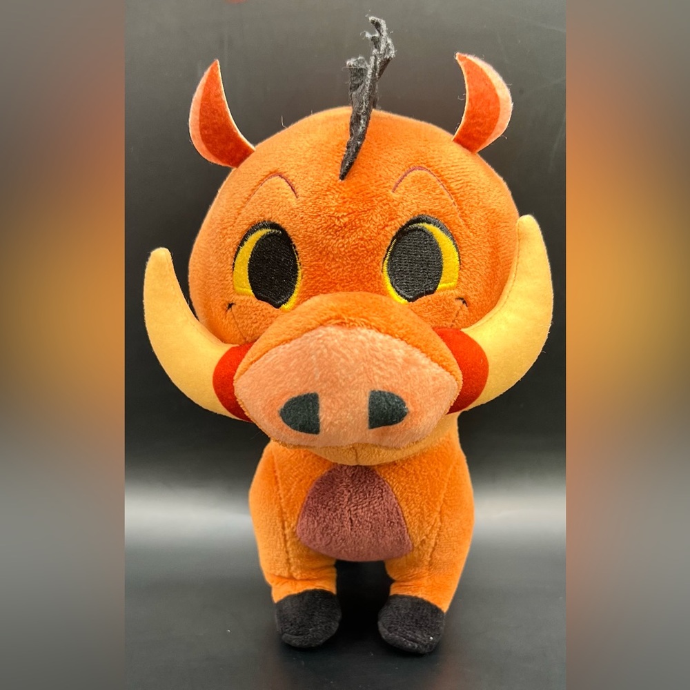 Disney- Funko, Pumbaa,‎ Orange Plush Toy